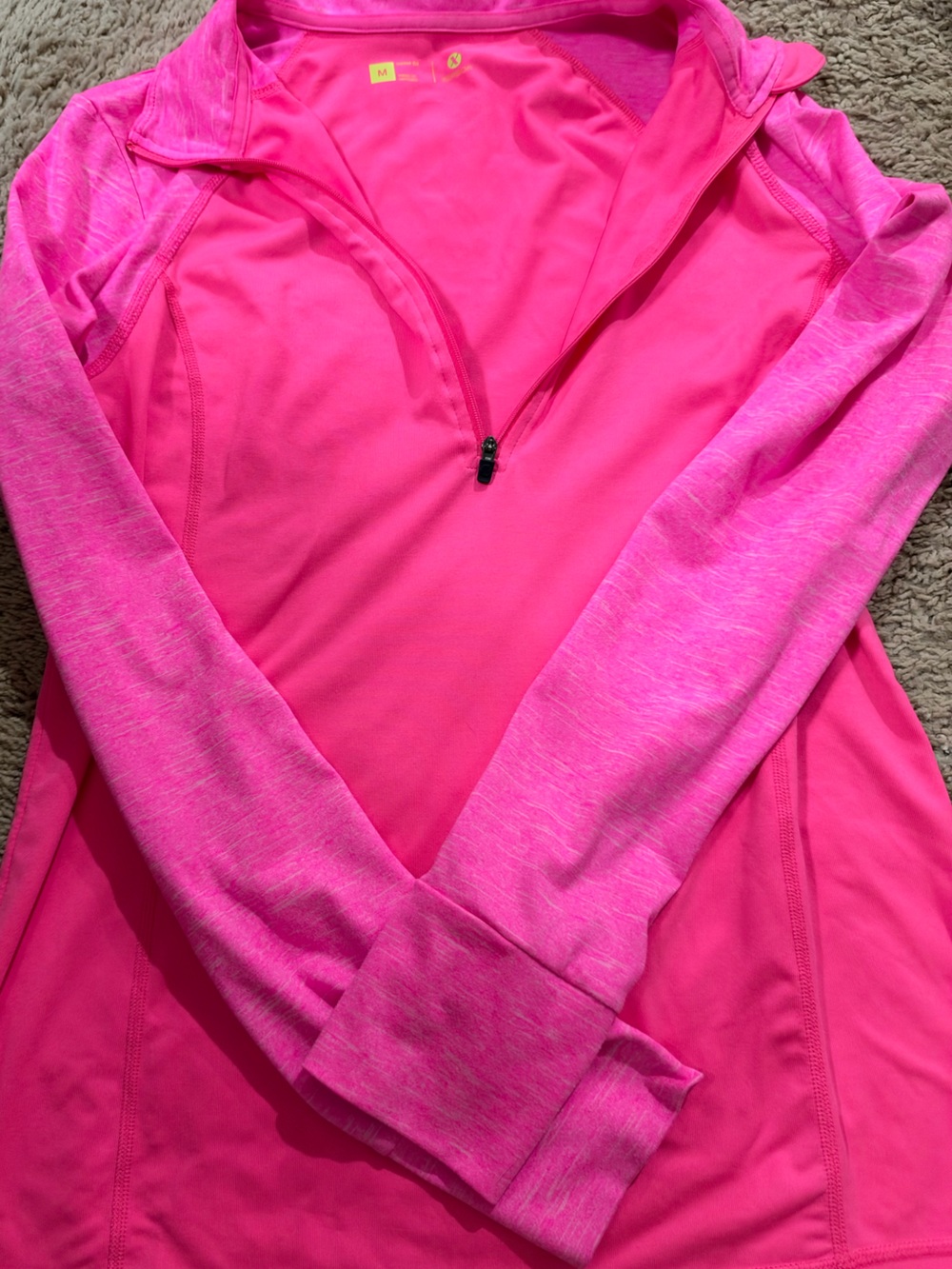 Xersion Women's Hot Pink Half-Zip Utility Jacket